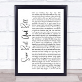 Fall Out Boy Save Rock And Roll White Script Song Lyric Quote Music Print