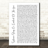 Fall Out Boy Sophomore Slump Or Comeback Of The Year White Script Song Lyric Quote Music Print