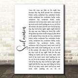 Neil Diamond Soolaimon White Script Song Lyric Quote Music Print