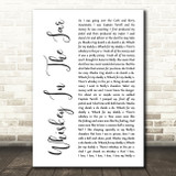 Thin Lizzy Whiskey In The Jar White Script Song Lyric Quote Music Print