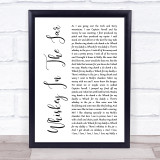 Thin Lizzy Whiskey In The Jar White Script Song Lyric Quote Music Print