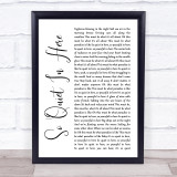 Van Morrison So Quiet In Here White Script Song Lyric Quote Music Print