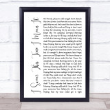 Mayday Parade I Swear This Time I Mean It White Script Song Lyric Quote Print