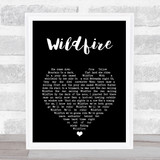 Michael Martin Murphey Wildfire Black Heart Song Lyric Print