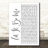Ray LaMontagne Let It Be Me White Script Song Lyric Quote Print