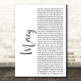 Shawn Mendes Mercy White Script Song Lyric Quote Print