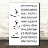 Tim McGraw It's Your Love White Script Song Lyric Quote Print