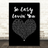 Ronan Keating So Easy Lovin' You Black Heart Song Lyric Wall Art Print