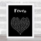 Roosevelt Fever Black Heart Song Lyric Wall Art Print