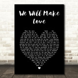 Russ Hamilton We Will Make Love Black Heart Song Lyric Wall Art Print