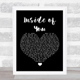 Russell Brand Inside of You Black Heart Song Lyric Wall Art Print