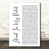Alanis Morissette Hand In My Pocket White Script Song Lyric Music Art Print
