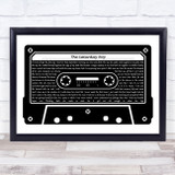 Billy Bragg The Saturday Boy Black & White Music Cassette Tape Song Lyric Art Print