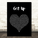 Shinedown Get Up Black Heart Song Lyric Wall Art Print