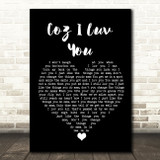 Slade Coz I Luv You Black Heart Song Lyric Wall Art Print