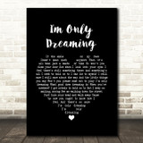 Small Faces I'm Only Dreaming Black Heart Song Lyric Wall Art Print