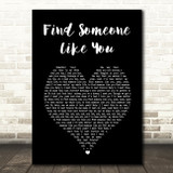 Snoh Aalegra Find Someone Like You Black Heart Song Lyric Wall Art Print