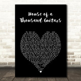 Bruce Springsteen House of a Thousand Guitars Black Heart Song Lyric Art Print