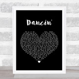 Aaron Smith Dancin' Black Heart Song Lyric Wall Art Print