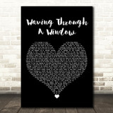 Dear Evan Hansen Owl City Waving Through A Window Black Heart Song Lyric Art Print