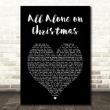 E Street Band & Darlene Love All Alone on Christmas Black Heart Song Lyric Art Print