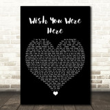 Avril Lavigne Wish You Were Here Black Heart Song Lyric Art Print