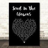 Cleo Laine Send In The Clowns Black Heart Song Lyric Art Print