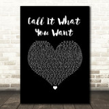 Taylor Swift Call It What You Want Black Heart Song Lyric Wall Art Print
