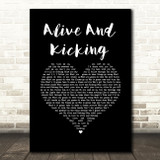 Simple Minds Alive And Kicking Black Heart Song Lyric Art Print