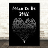 Eagles Learn to Be Still Black Heart Song Lyric Art Print