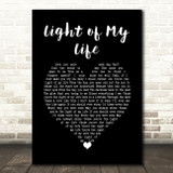 The James Hunter Six Light of My Life Black Heart Song Lyric Art Print