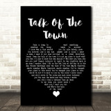 The Pretenders Talk Of The Town Black Heart Song Lyric Art Print