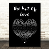 Neil Diamond The Art Of Love Black Heart Song Lyric Art Print