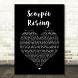 Death in Vegas Scorpio Rising Black Heart Song Lyric Art Print