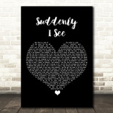 KT Tunstall Suddenly I See Black Heart Song Lyric Art Print
