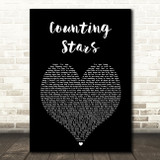 OneRepublic Counting Stars Black Heart Song Lyric Art Print