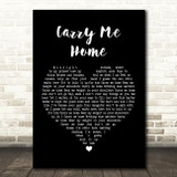 Jorja Smith feat. Maverick Sabre Carry Me Home Black Heart Song Lyric Art Print