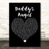 Tony Carter Daddy's Angel Black Heart Song Lyric Art Print