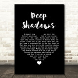 Little Ann Deep Shadows Black Heart Song Lyric Art Print