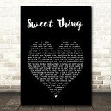 Van Morrison Sweet Thing Black Heart Song Lyric Art Print