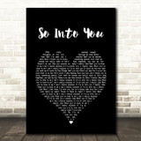 Tamia So Into You Black Heart Song Lyric Art Print