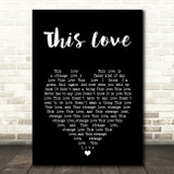 Sarah Brightman This Love Black Heart Song Lyric Art Print