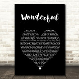 Adam Ant Wonderful Black Heart Song Lyric Art Print