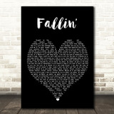 Why Don't We Fallin Black Heart Song Lyric Art Print