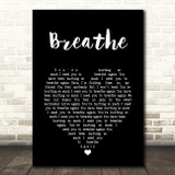 CamelPhat, Breathe Black Heart Song Lyric Art Print