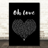 Ane Brun Oh Love Black Heart Song Lyric Art Print