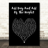 The Kinks All Day And All Of The Night Black Heart Song Lyric Wall Art Print