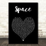 Biffy Clyro Space Black Heart Song Lyric Art Print