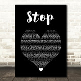 Spice Girls Stop Black Heart Song Lyric Art Print