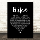 Pink Floyd Bike Black Heart Song Lyric Art Print